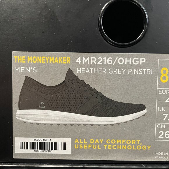 TravisMathew Mens Golf Shoes Size 8.5 The Moneymaker Grey - Picture 12 of 13